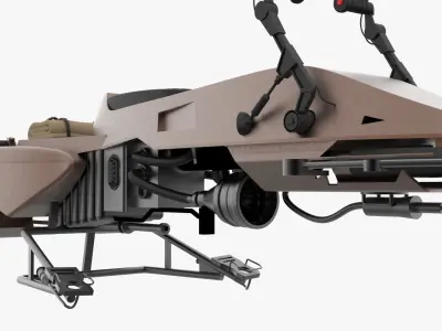 Imperial Speeder Bike from Star Wars 3D model