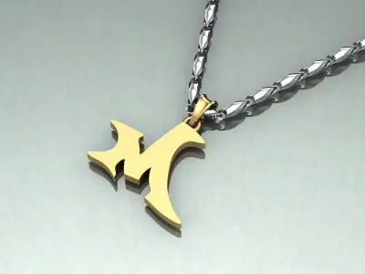 Pendant M-m1 3D print model