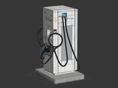 Electric Vehicle Charging Station EV GO Part 1 3D model