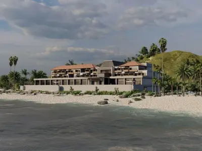 Hotel Beach-Hotel Beach Resort 3D model