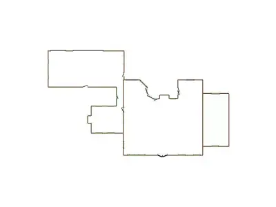 Simple Exterior Sketch by Aerial - 31-40 SQ - Xactimate 3D model