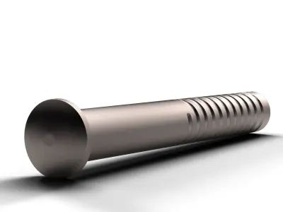 Dome Bolt Low-poly 3D model