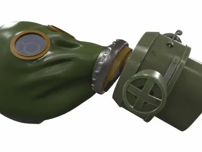 Gas Mask 07 3D model