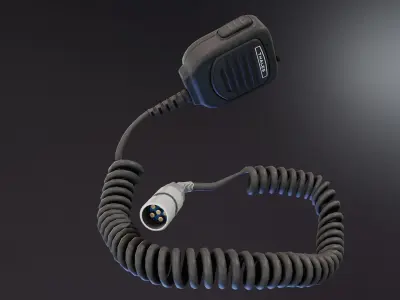 Thales PTT Handheld Speakers Low-poly 3D model