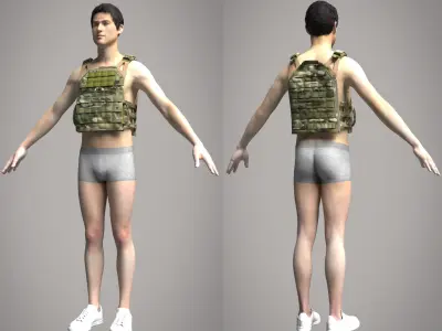 Plate Carrier Vest Crye JPG 2 -MD Project 3D model