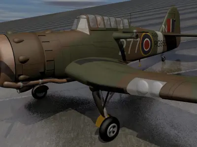 Miles M-25 Martinet TT1 3D model