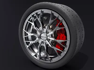 Nissan Wheel Rim 3D model