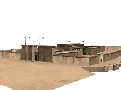 Luxor Temple Egypt 3D model
