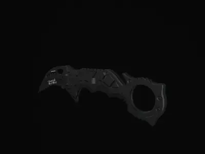 Battle knife Low-poly 3D model Low-poly 3D model