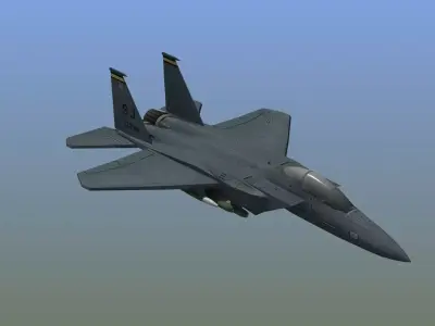 F15E Strike Eagle Low-poly 3D model