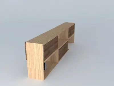 Niche bookshelf Free 3D model