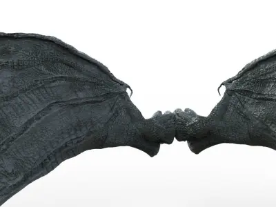 Dragon Croc 3D Wings  3D model
