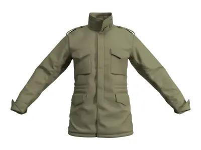 M65 Military Jacket - Marvelous Designer 3D model