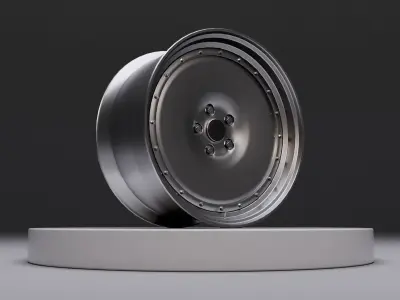 L1 wheel Low-poly 3D model