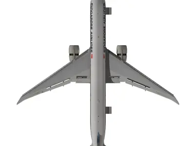 Boeing 777-300ER Singapore Airlines 3D model
