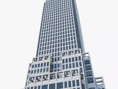 High-rise Office Building 01 Low-poly 3D model