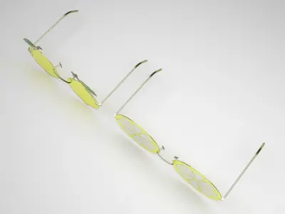 Lemon Sunglasses 3D model
