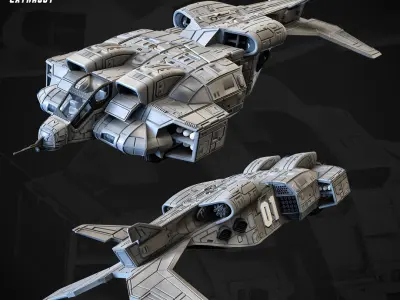 Dropship 32mm 3D print model