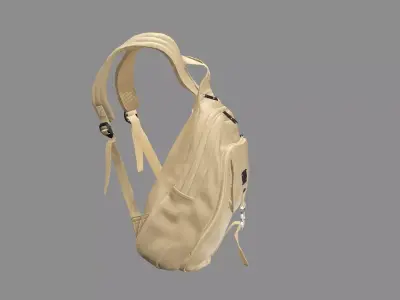 Backpack Camping Handle bag 04 Low-Poly 3D Model Low-poly 3D model