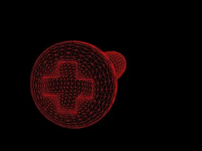 Phillips Head Screw 3D model