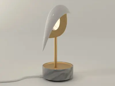 Table lamp alarm clock 3D model 3D model