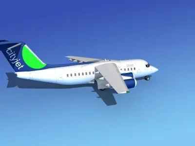 BAe 146-200 CityJet 3D model
