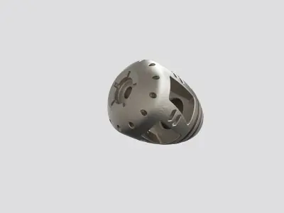 muzzle brake SGT front 3D model