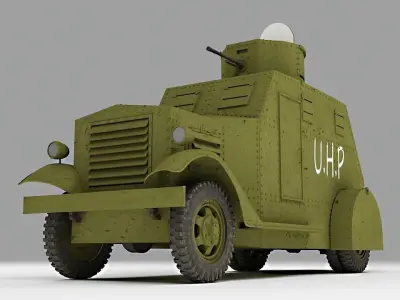 Armured Car Bilbao - Spanish Civil War 3D model