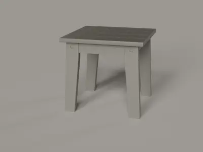 Lakeside Side End Table Low-poly 3D model