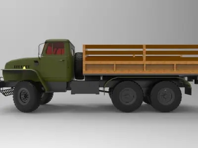 Ural-4320 General Purpose Truck 3D model