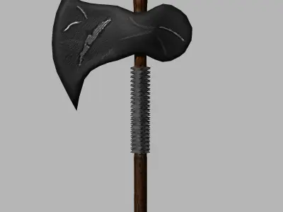 Fantasy Axe Free low-poly 3D model