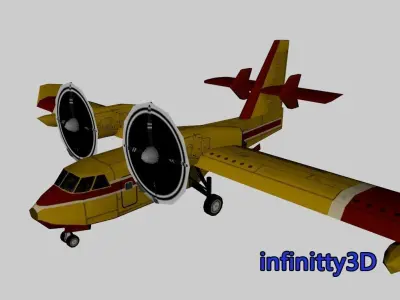 Pack Aircraft 3D Low-poly 3D model