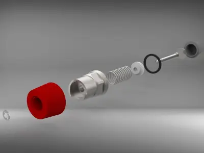 Pressure relief valve 3D model