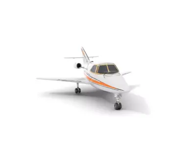 Private Jet Aircraft Model Pack Low-poly 3D model
