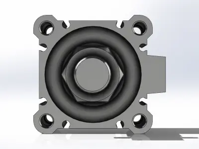 Cilindro SMC CDQ2A50-20TMZ Cylinder 3D model
