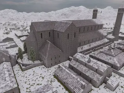 Historical church-Ancient church-Temple 3D model