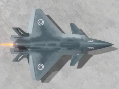 Baykar KIZILELMA 3D Model Low-poly 3D model