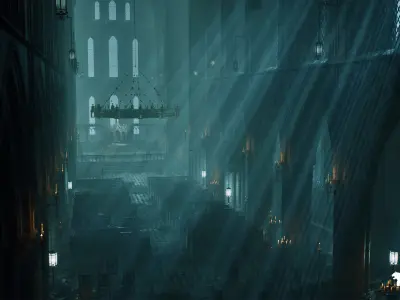 Forgotten Echoes Environment Low-poly 3D model