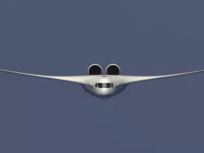 Stylized Jet Plane Low-poly 3D model