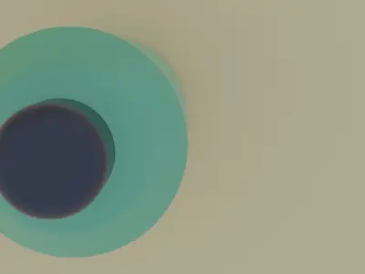 Water bottle cartoon Free low-poly 3D model