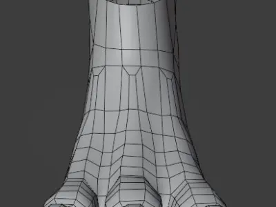 Dragon foot for your dragon or dinosaur Low-poly 3D model