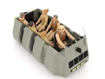 Echo Base Rebel Personnel Carrier 1-18 scale Hasbro Kenner 3D print model