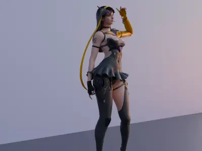 Luna defult 3D model