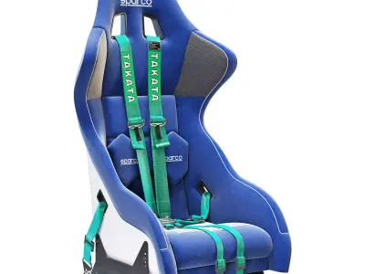 sparco pro 2000-martini racing-racing seat 3D model