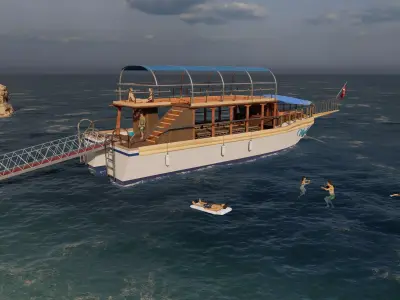 Magellan Trip Boat 3D model