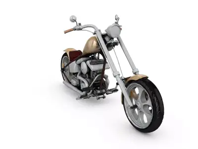 Custom Shopper extended handlebars  High Poly Resolution 3D model