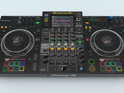 Professional DJ system Black Pioneer XDJ-XZ 3D model