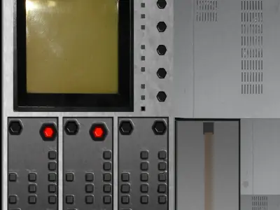 Soviet Oscilloscope C1-91 Free low-poly 3D model