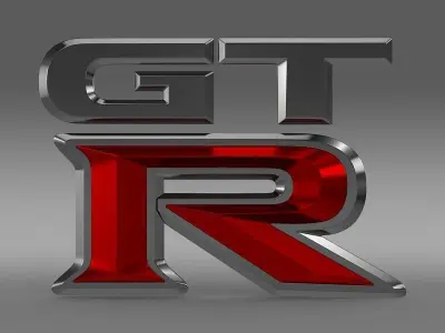 GTR logo 3D model