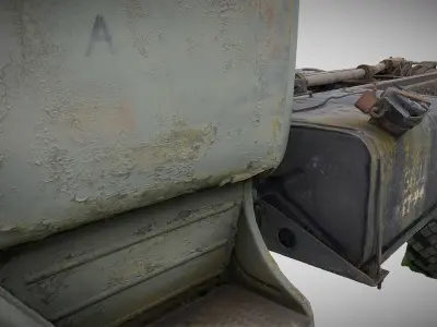 Ural 375D truck 3D model